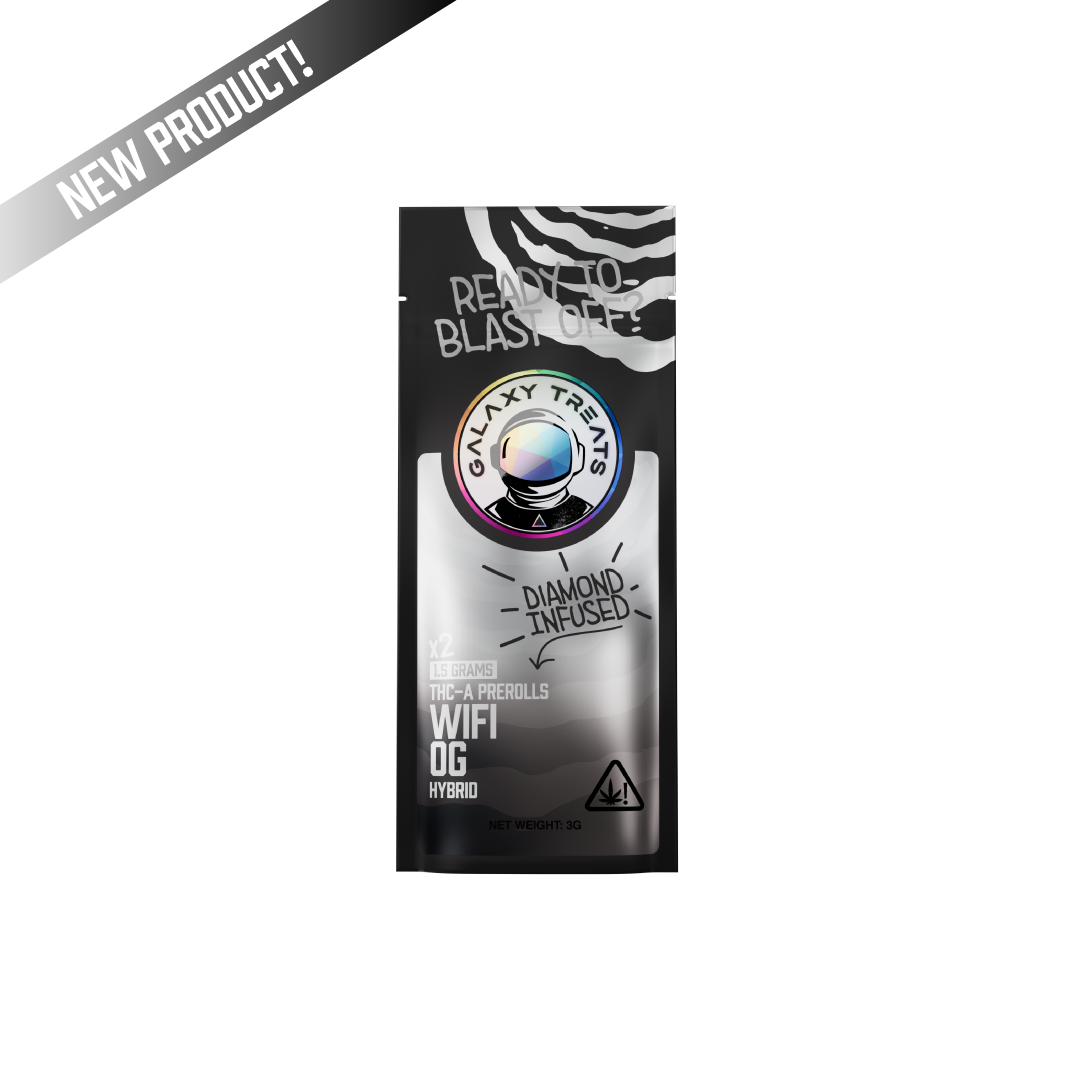 Galaxy Treats Wifi OG - Diamond Infused 2ct THCA Prerolls