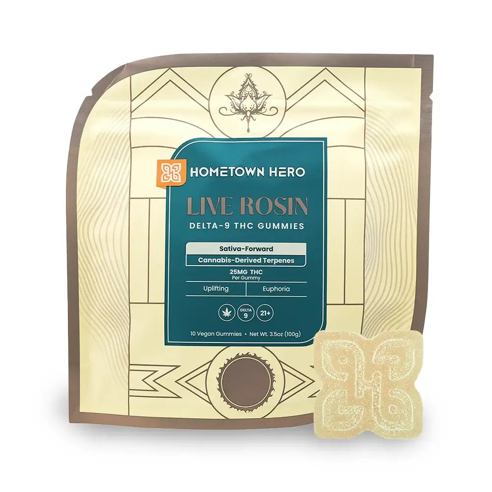 Hometown Hero Live Rosin Delta 9 THC Gummies - 250mg Best Sales Price - Gummies