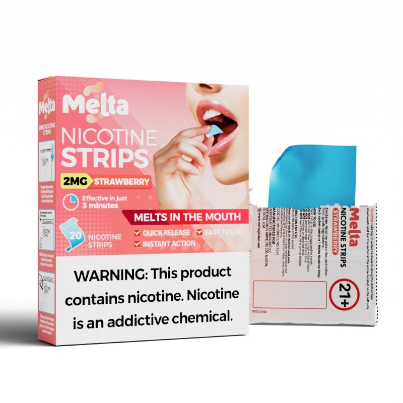Vanilla Melta Nicotine Strips (20 Strips/Pack)