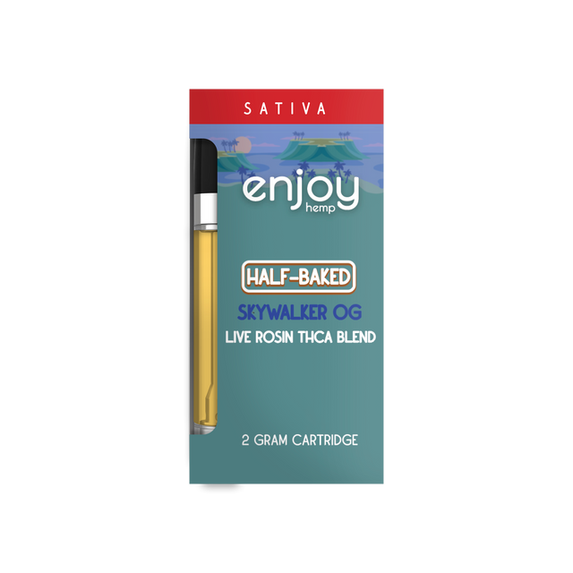 Enjoy Hemp 2ml THCA Blend Disposable for Half-Baked - SkywalkerOG (Sativa) Best Sales Price - Vape Cartridges