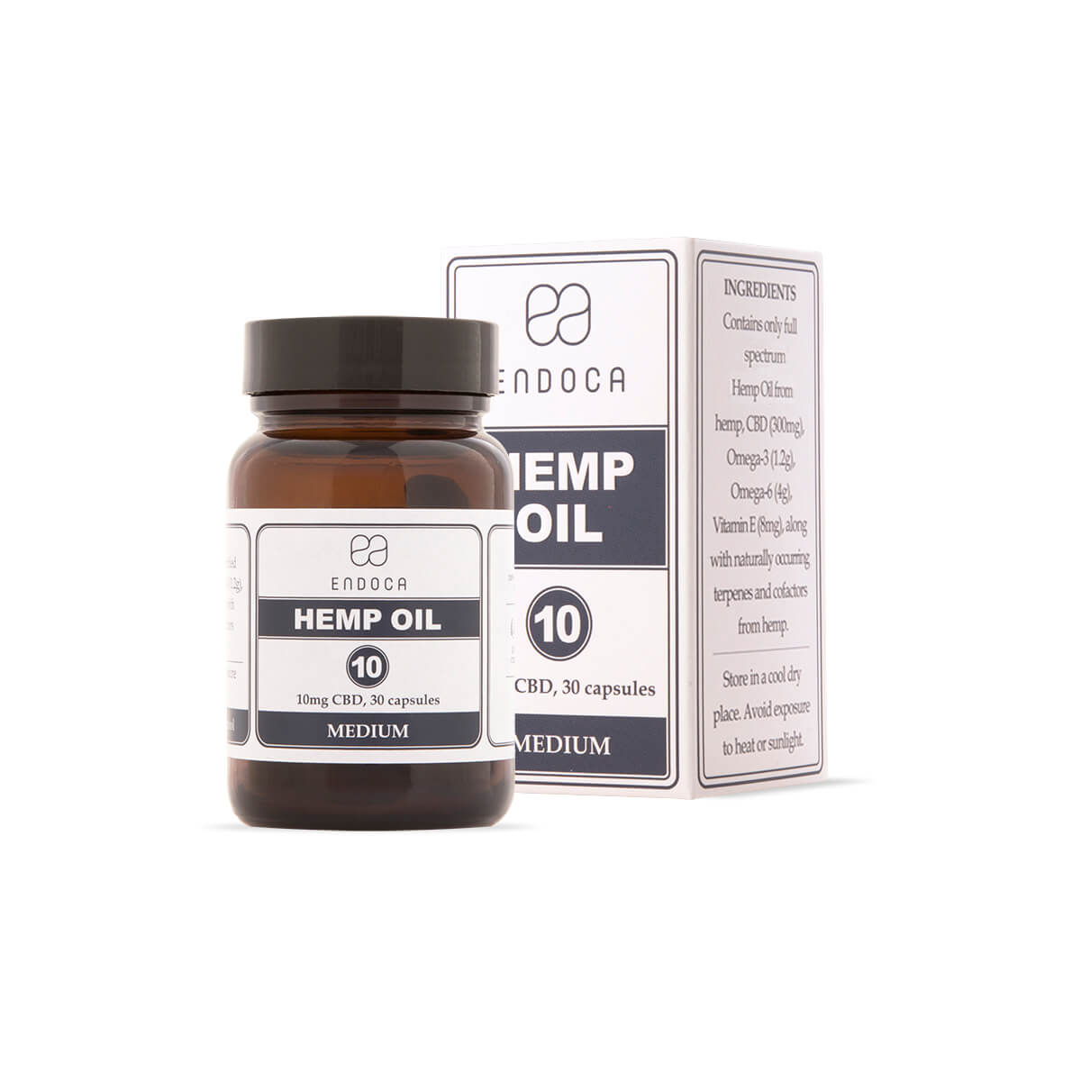 Endoca DE 10 MG CBD-KAPSELN (MEDIUM)