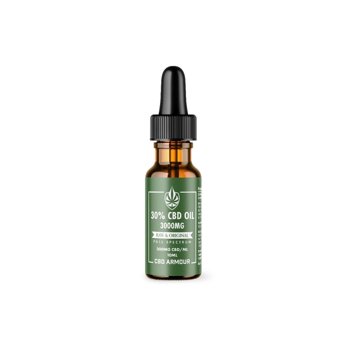 CBD Armour High Strength CBD oil 30% – RAW Original 3000mg Best Sales Price - Tincture Oil