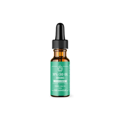 CBD Armour Broad Spectrum CBD Oil 30% – Cool Fresh 3000mg Best Sales Price - Tincture Oil