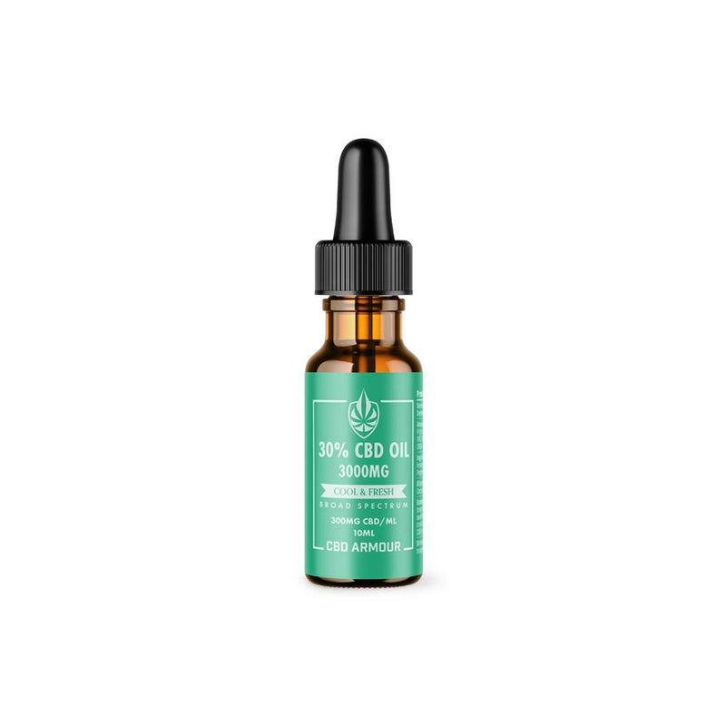 CBD Armour Broad Spectrum CBD Oil 30% – Cool Fresh 3000mg Best Sales Price - Tincture Oil