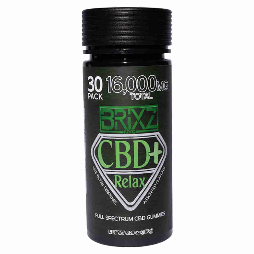 BRIXZ NYC CBD+ Gummies 535mg 30pc – Relax