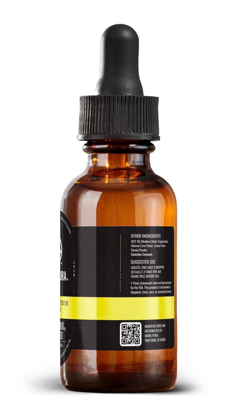 Mons Pura Full Spectrum 2,000mg Tincture Best Sales Price - Tincture Oil