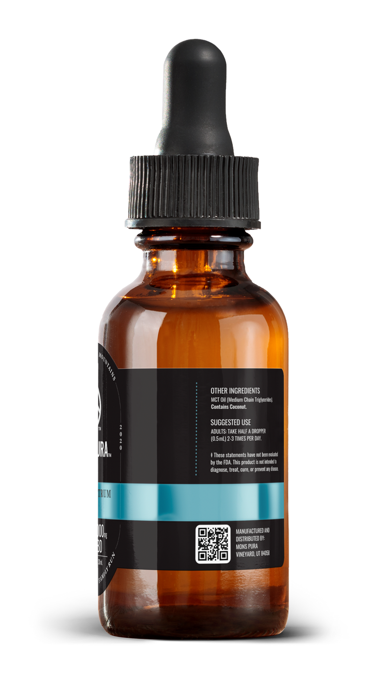 Mons Pura Full Spectrum 2,000mg Tincture Best Sales Price - Tincture Oil