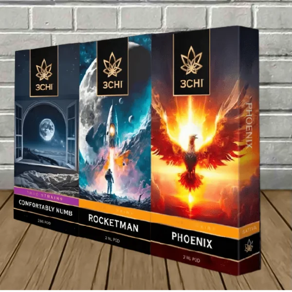 3Chi True Strains 2ml Vape Pods 5 For $99.99 Deal