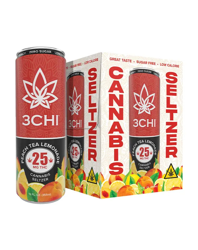 3Chi Delta 9 THC Seltzers – Sugar Free – 25mg
