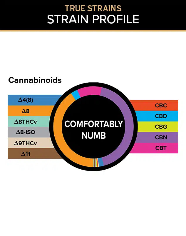 3Chi True Strains Gummies – Comfortably Numb