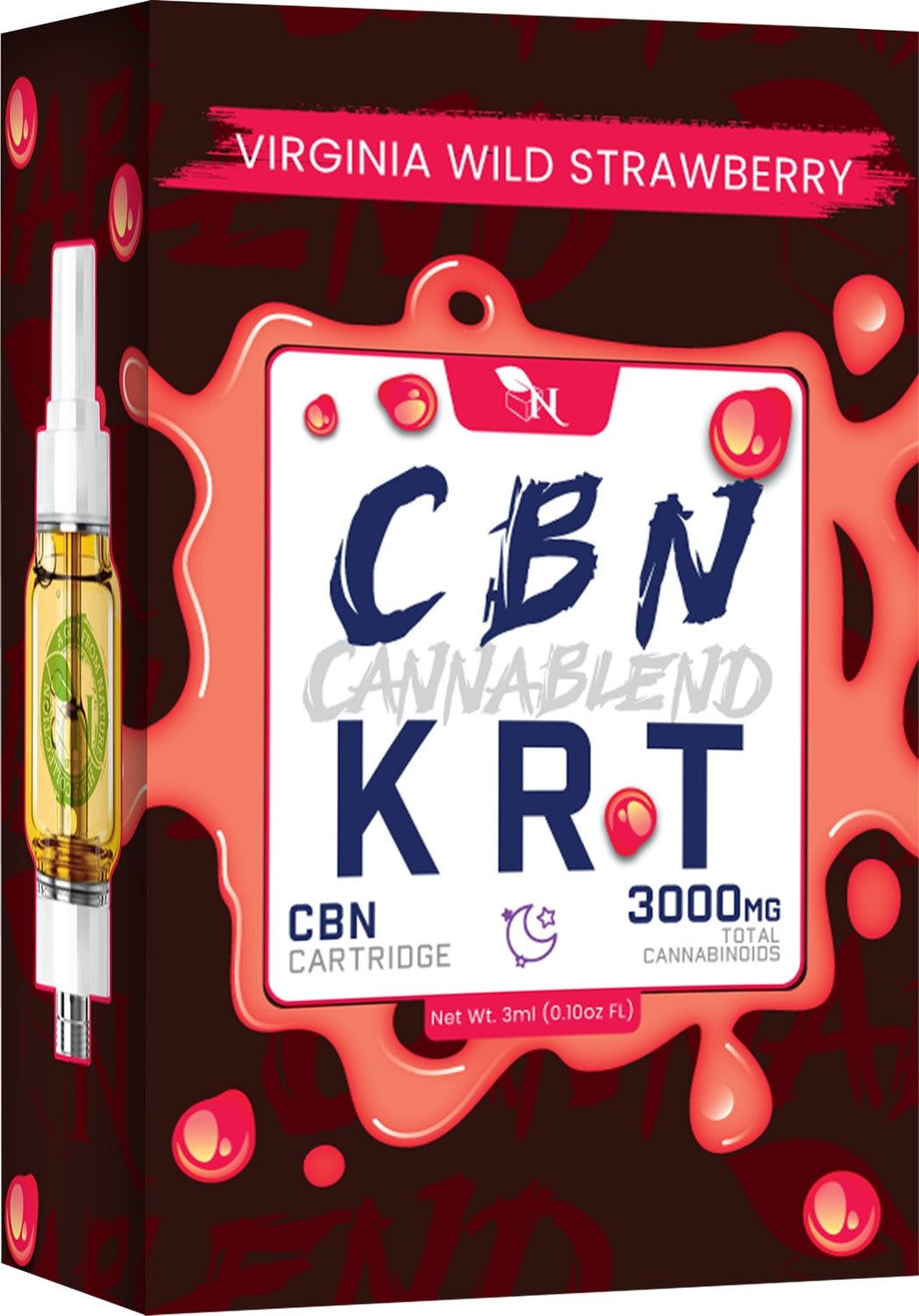CBN KRT - VIRGINIA WILD STRAWBERRY - 3000MG - INDICA