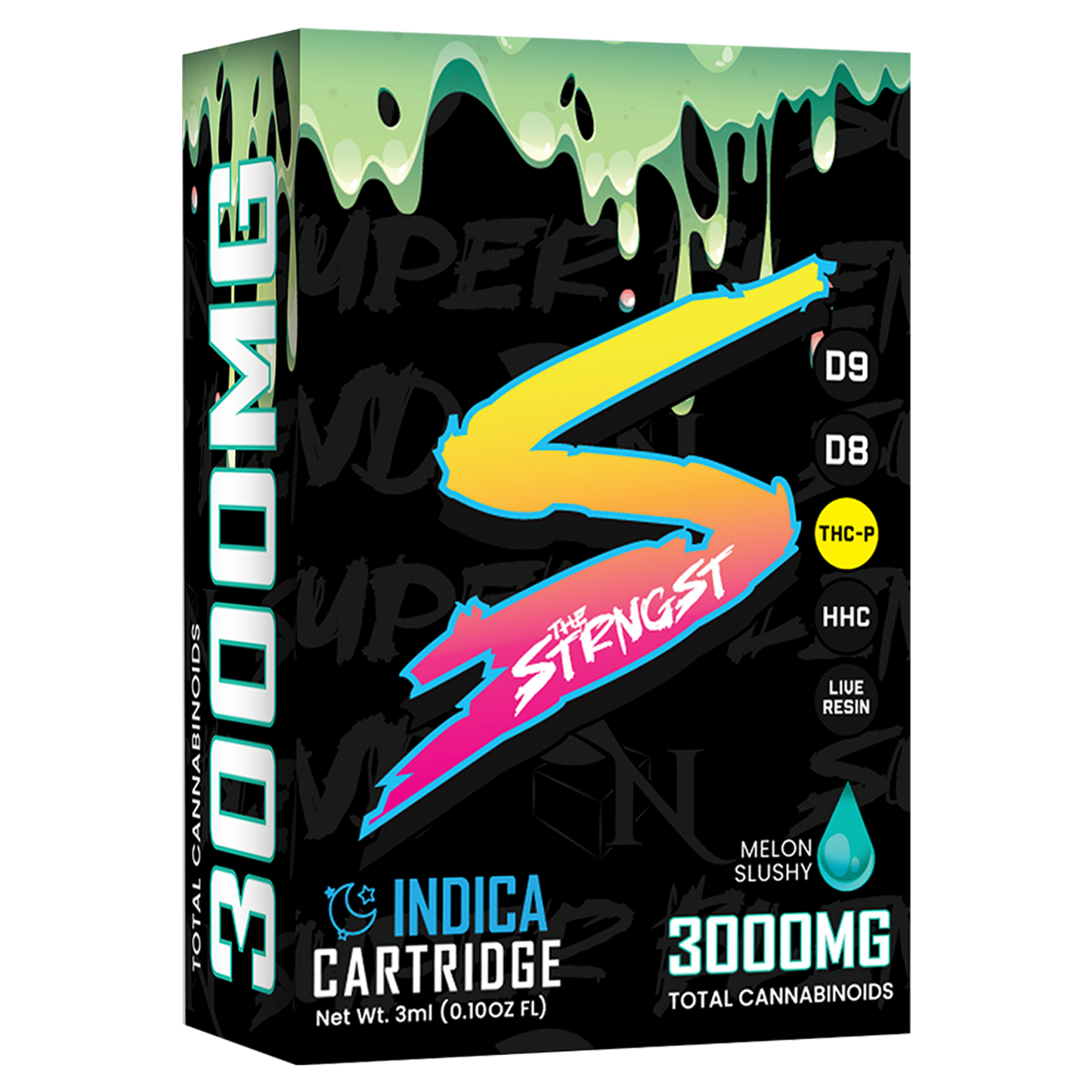THE STRONGEST CRT - 3000MG - MELON SLUSHY - INDICA