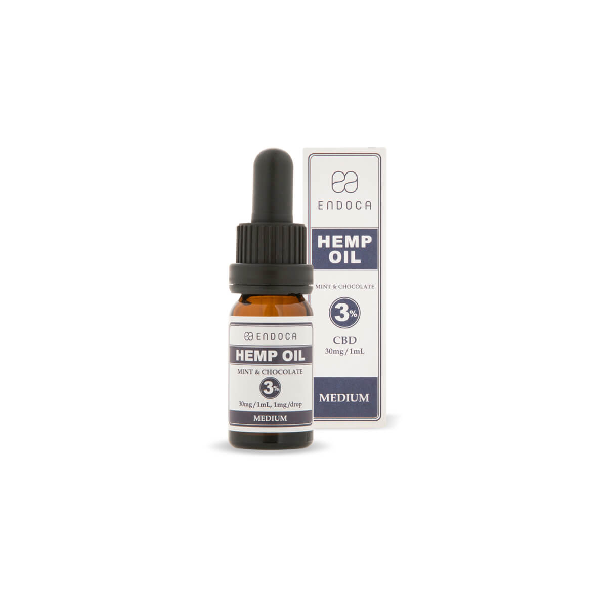 Endoca DE SCHOKOLADE MINZE CBD ÖL (THC FREI) 30MG CBD/ML