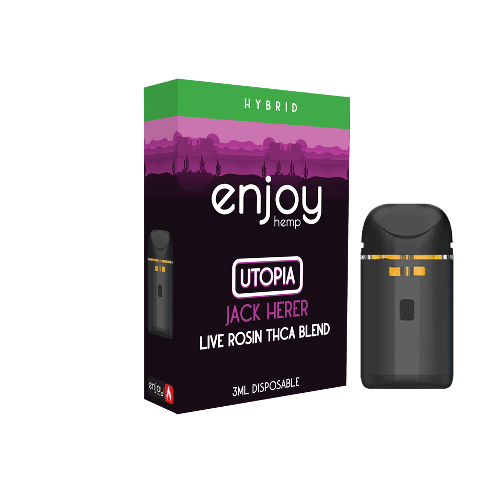 Enjoy Hemp 3ml THCA Blend Disposable for Utopia - Jack Herer (Hybrid) Best Sales Price - Vape Pens