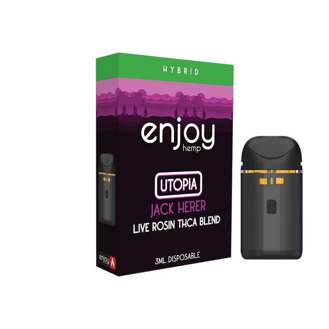 Enjoy Hemp 3ml THCA Blend Disposable for Utopia - Jack Herer (Hybrid) Best Sales Price - Vape Pens