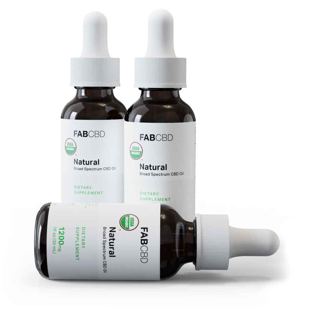 FAB CBD Broad Spectrum CBD Oil - 3 Pack Best Sales Price - Bundles