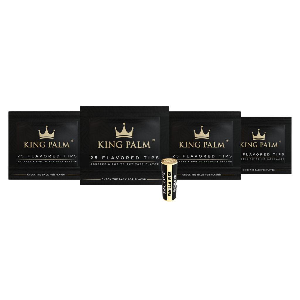 King Palm 100 Flavored Filters – Vanilla Vibe (10mm)