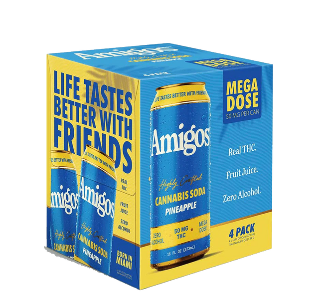 Amigos Pineapple Cannabis Sodas