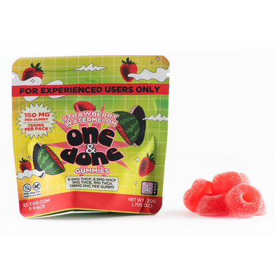 One & Done Gummies (THC-P, HHC-P, THC-B, THC-H & HHC) 750mg Best Sales Price - Gummies