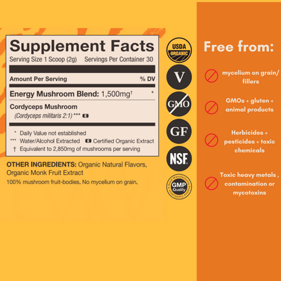 Mushroom Revival Energy Cordyceps Powder Best Sales Price - Edibles