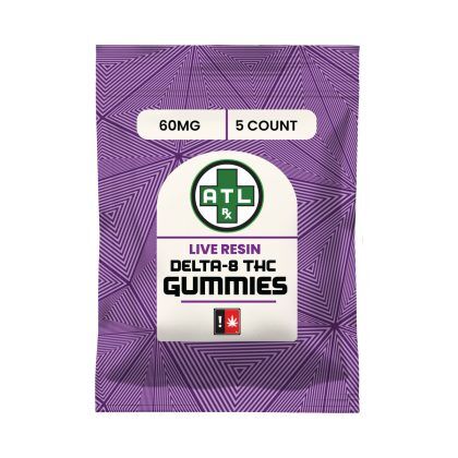 ATLRx Delta 8 60mg Live Resin Gummies