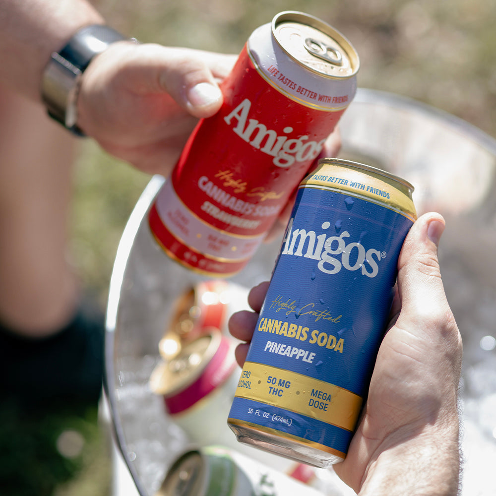 Amigos Strawberry Cannabis Sodas