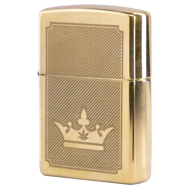 Queen of Bud Golden Lines of Triumph Zippo