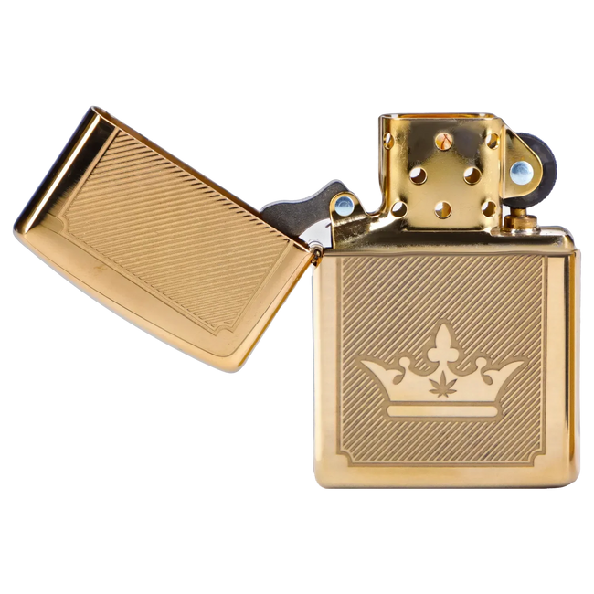 Queen of Bud Golden Lines of Triumph Zippo