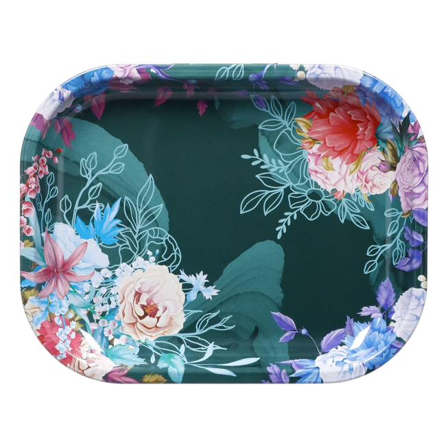 Famous Brandz Famous Design Floral Lush Rolling Tray