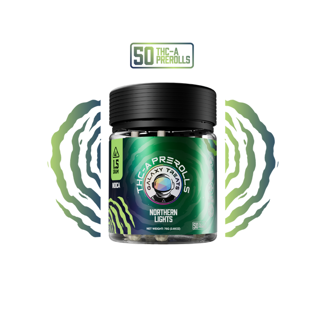 Galaxy Treats Northern Lights - 50ct THCA Preroll Jar