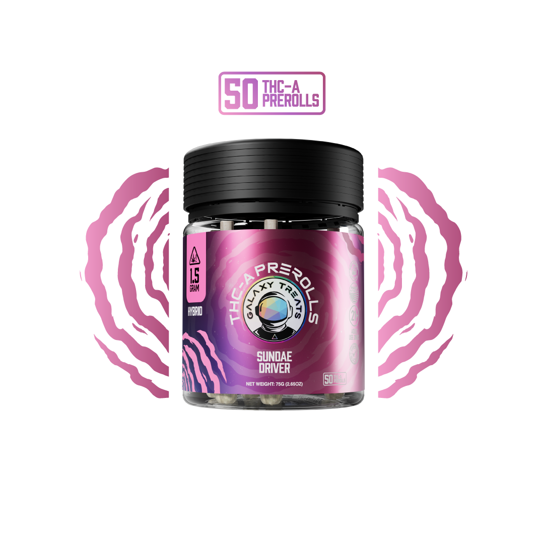 Galaxy Treats Sundae Driver - 50ct THCA Preroll Jar