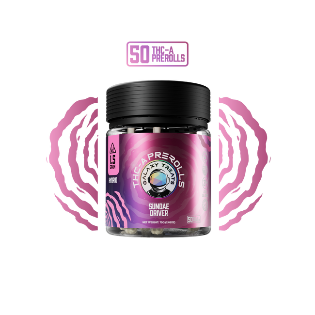 Galaxy Treats Sundae Driver - 50ct THCA Preroll Jar