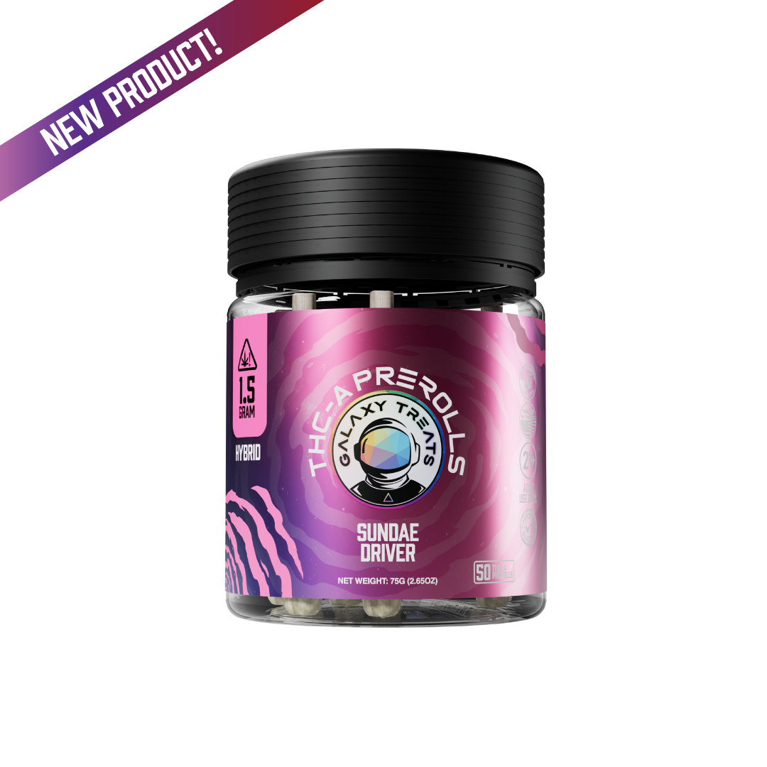 Galaxy Treats Sundae Driver - 50ct THCA Preroll Jar