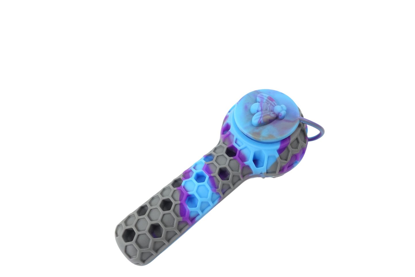 Cloud 8 Silicone 2 in 1 Honey Bee Hand Pipe & Vapor Straw
