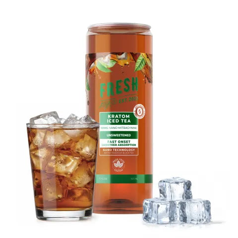 50mg Kratom Nano Iced Tea - Unsweetened - Fresh