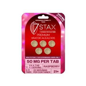 7Stax Premium 7-OH Kratom Alkaloid Tablets (250mg – 5 Count)
