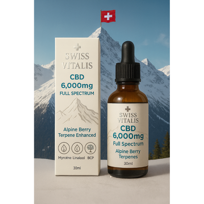 Swiss Vitalis CBD 6000mg – Full Spectrum Alpine Terpenes Best Sales Price - Tincture Oil
