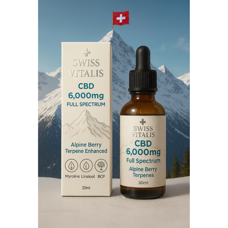 Swiss Vitalis CBD 6000mg – Full Spectrum Alpine Terpenes Best Sales Price - Tincture Oil