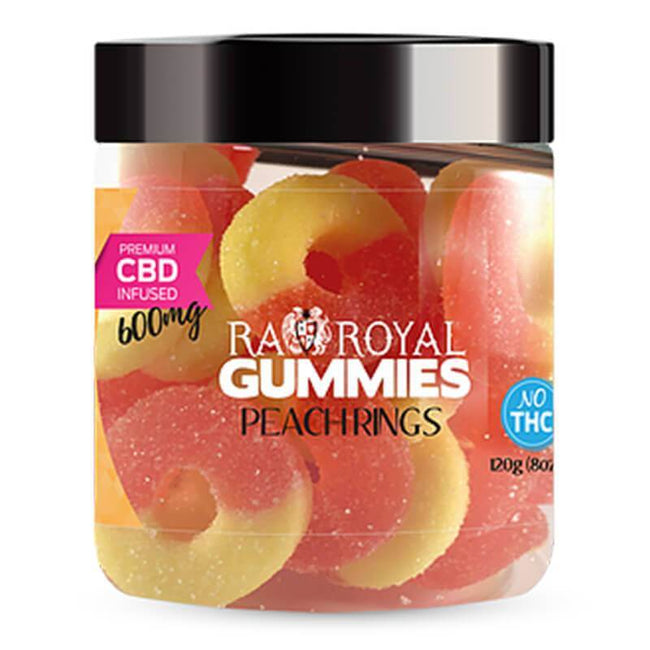RA Royal CBD | Peach Ring CBD Gummies 300mg - 1200mg Best Sales Price - Gummies