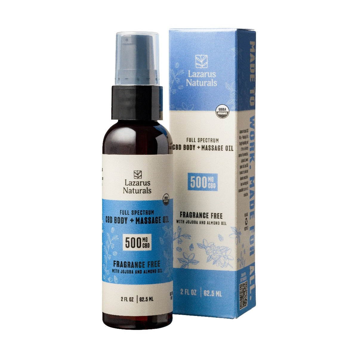 Lazarus Naturals ORGANIC CBD BODY + MASSAGE OIL