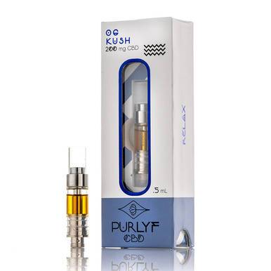Purlyf | Relax CBD Cartridge 200mg - 250mg Best Sales Price - Vape Cartridges