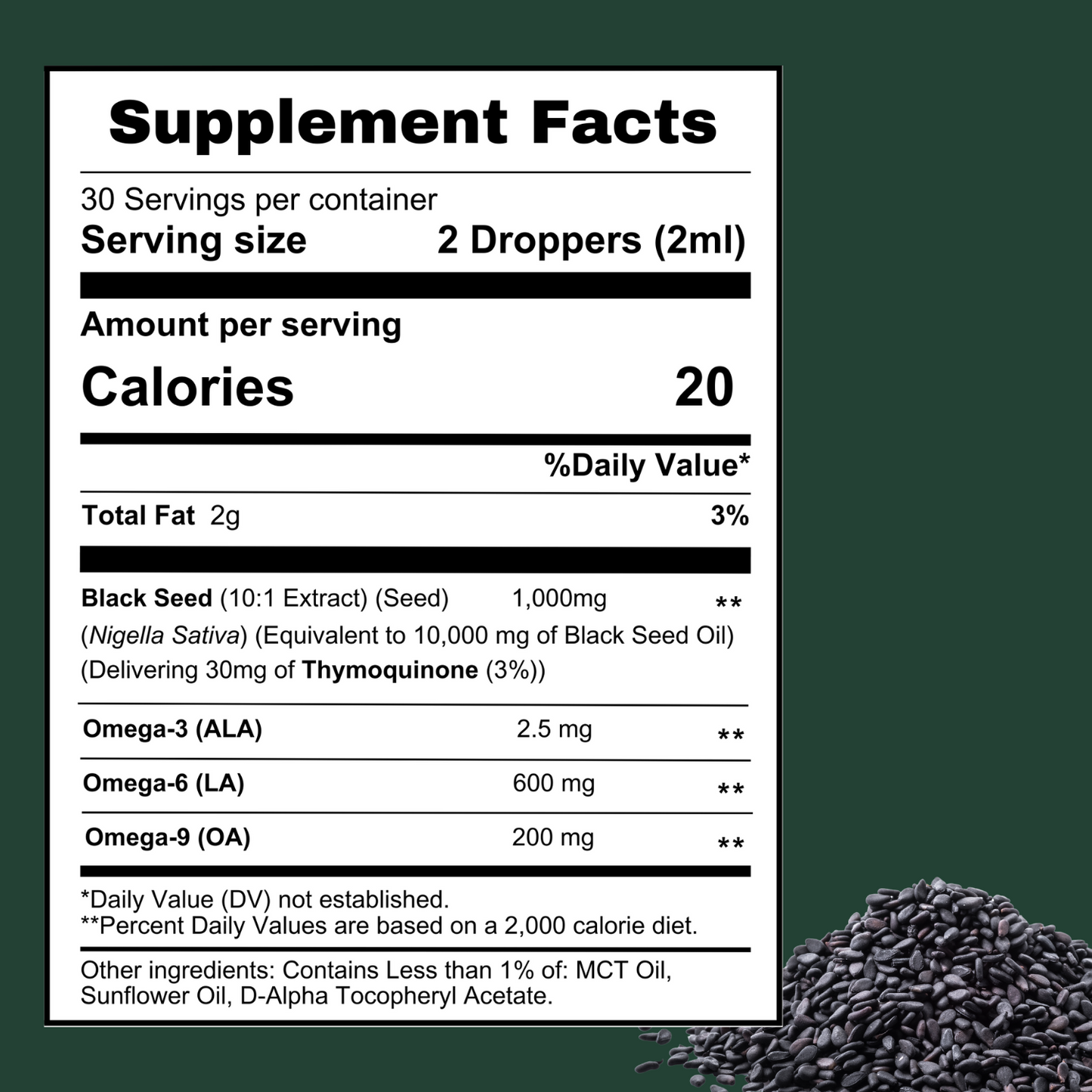 BetterLungs® Black Seed Oil Tincture