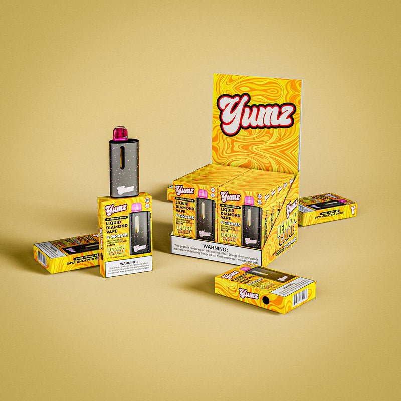 Yumz - Lemon Cake - Sativa - THC Disposable Vape ( 6 Grams ) ( D9 + THCA + THC-P ) Best Sales Price - Vape Pens