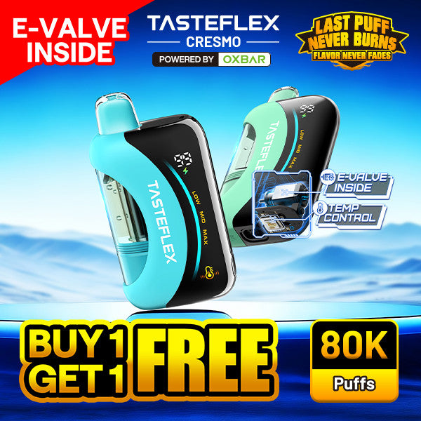 TasteFlex Cresmo Disposable (80000 Puffs) - Buy 1 Get 1 Free