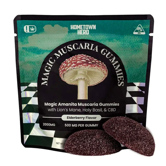 Hometown Hero Amanita Magic Mushroom Gummies - 2000mg Best Sales Price - Gummies