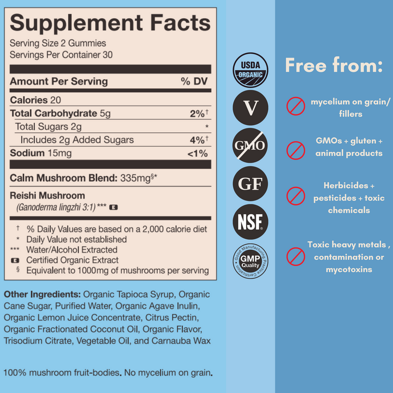 Mushroom Revival Calm Gummies Best Sales Price - Gummies