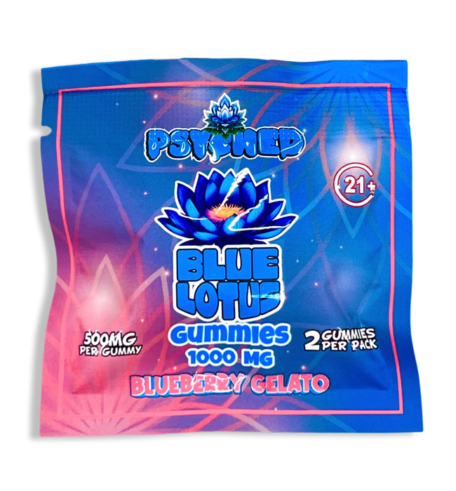 Psyched - Blue Lotus - 1000mg 2CT Gummies - 2 for $10