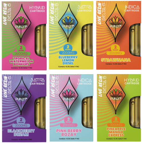 Purlyf | Live Resin Delta 8 THC Cartridge - 2g Best Sales Price - Vape Cartridges