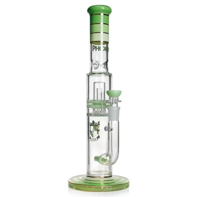 Phoenix Star 13.5 Inches Percolator Bong With Birdcage Perc & Inline Diffuser Perc Best Sales Price - Bongs