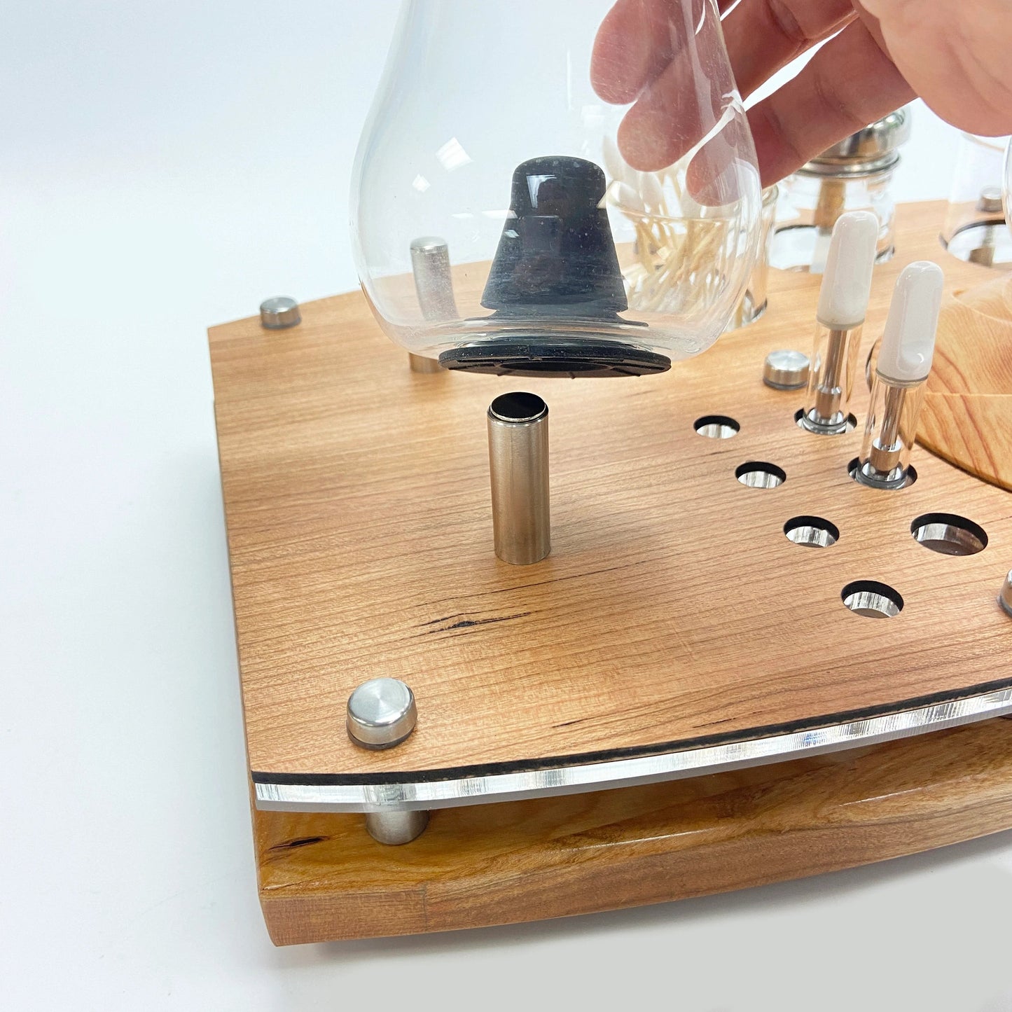 The Zenco Drinking Glass Vaporizer Organizing Tray